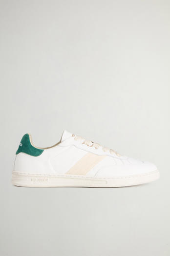 Doubleu Tennis Sneakers in Calfskin with Suede Details White photo 1 | Woolrich