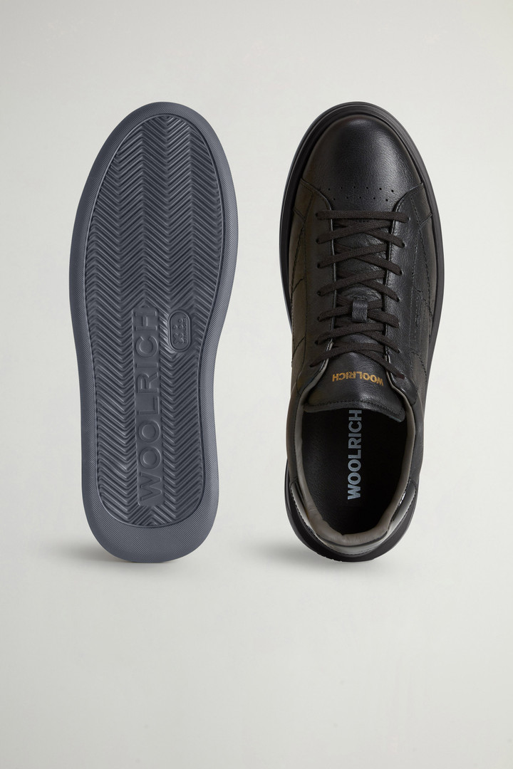 Arrow Sneakers in Leather Black photo 4 | Woolrich