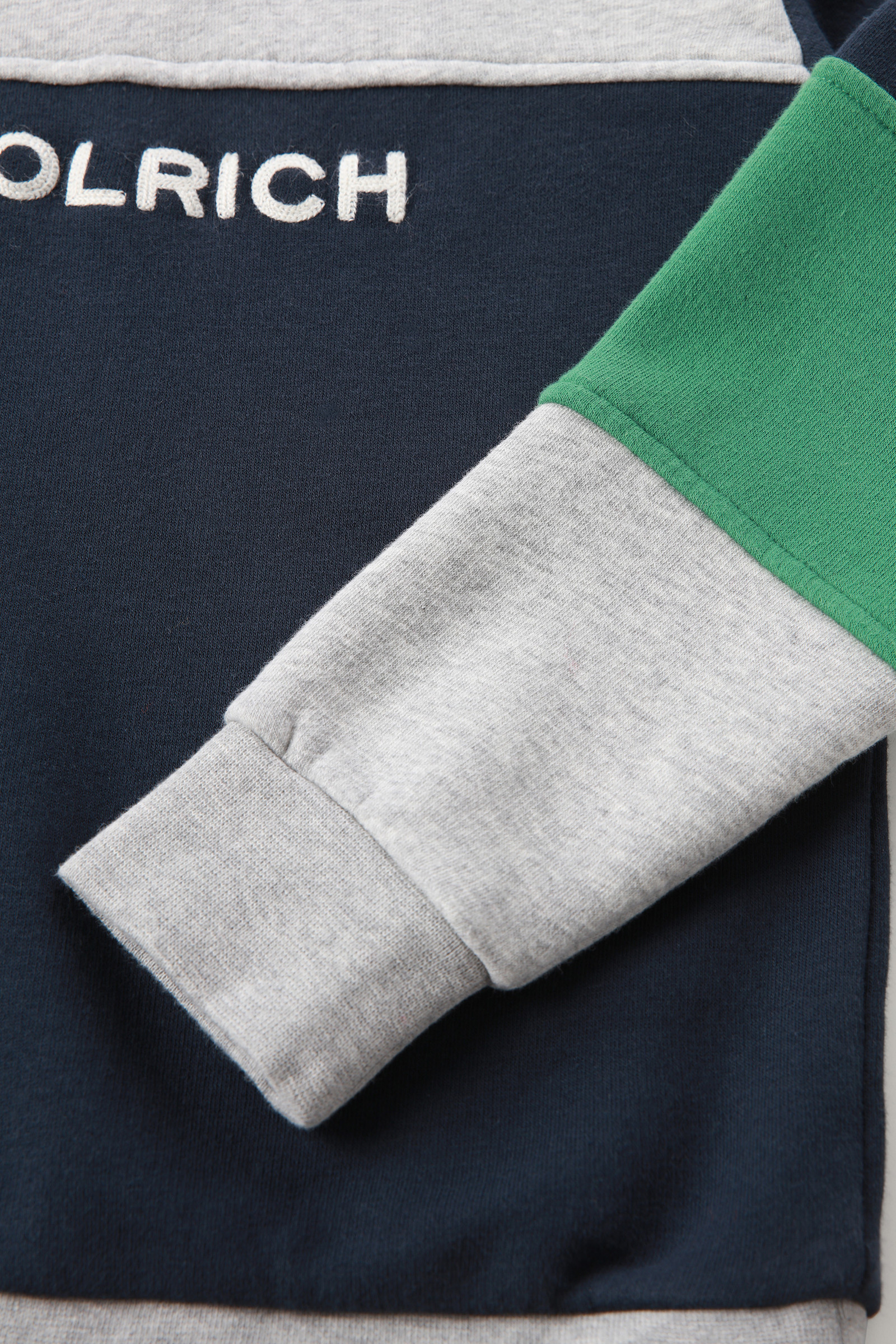 Color-Block Sweatshirt van puur katoen voor jongens blauw photo 4 | Woolrich