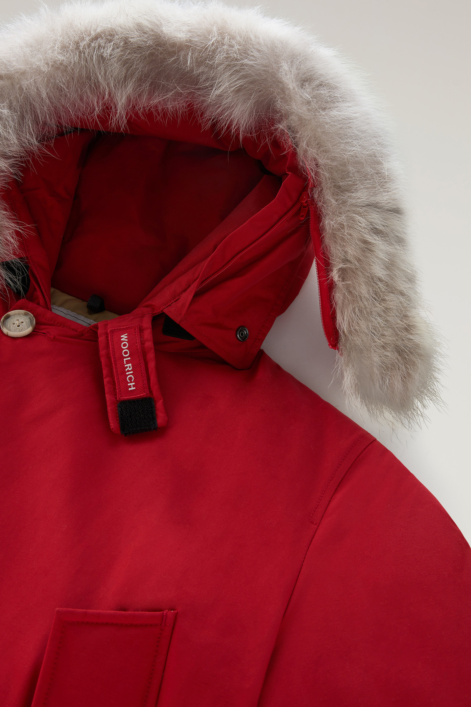 Woolrich arctic cheap parka red