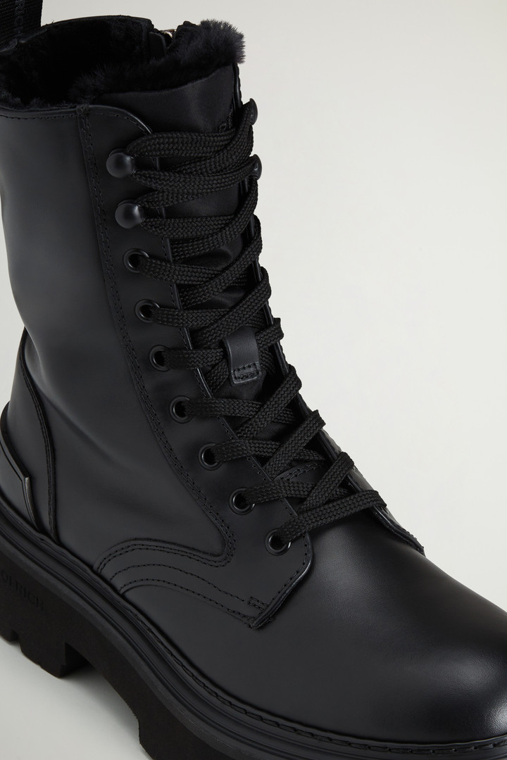 Leather Logger Combat Boots Black photo 5 | Woolrich