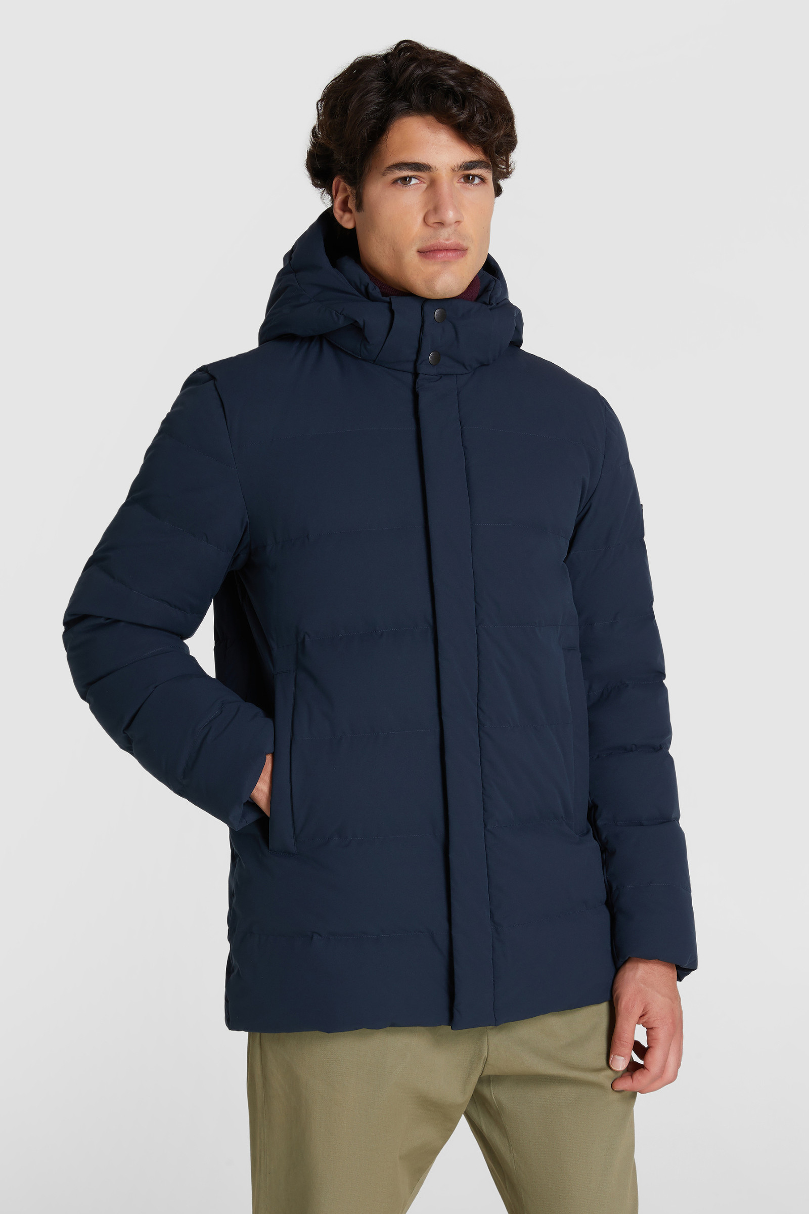 Giacca Sierra Stag trapuntata con cappuccio staccabile