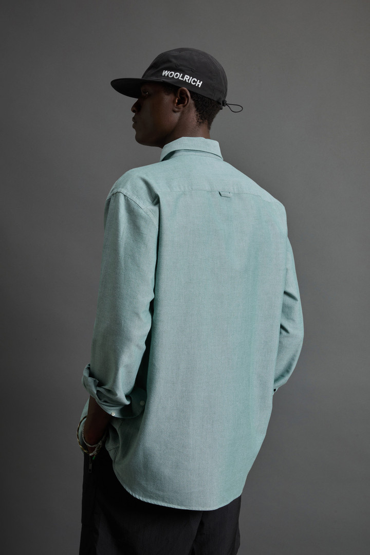 Pure Cotton Oxford Shirt by Todd Snyder Green photo 3 | Woolrich