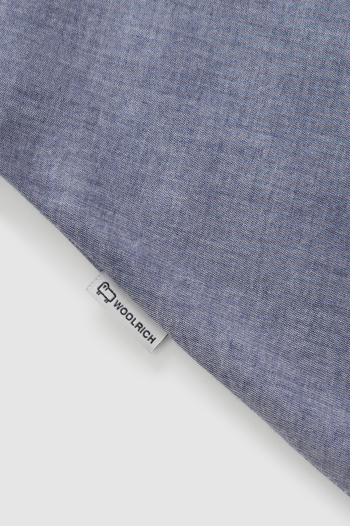 Long Dress in Light Chambray Cotton Blue photo 6 | Woolrich