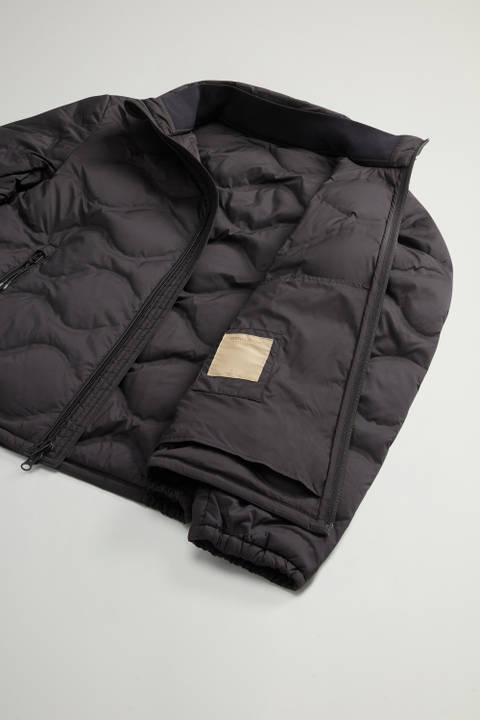 Lightweight Down Jacket in Microfiber with Onion Quilting Black photo 2 | Woolrich