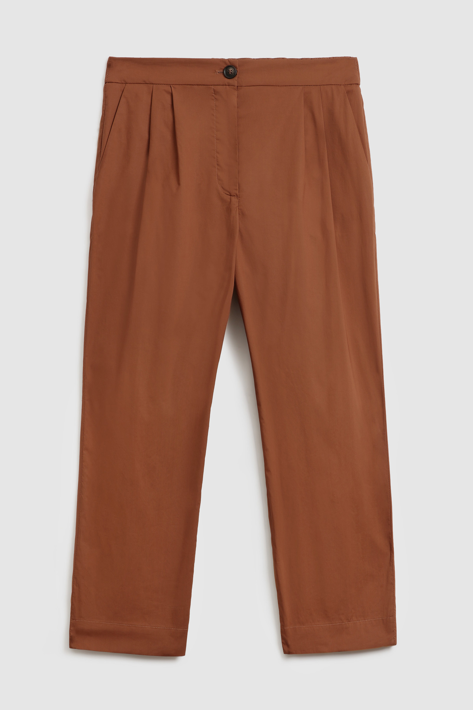 Cotton Poplin Pant Brown photo 4 | Woolrich