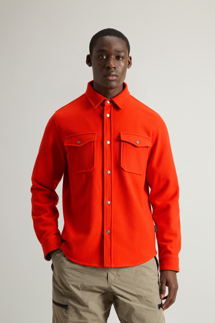 Surchemise Alaskan en laine mélangée Orange photo 1 | Woolrich