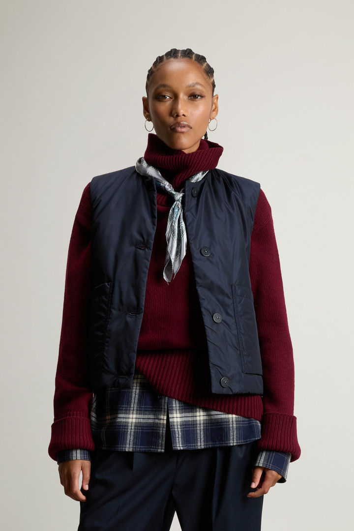 Crewneck Nylon Vest Blue photo 1 | Woolrich