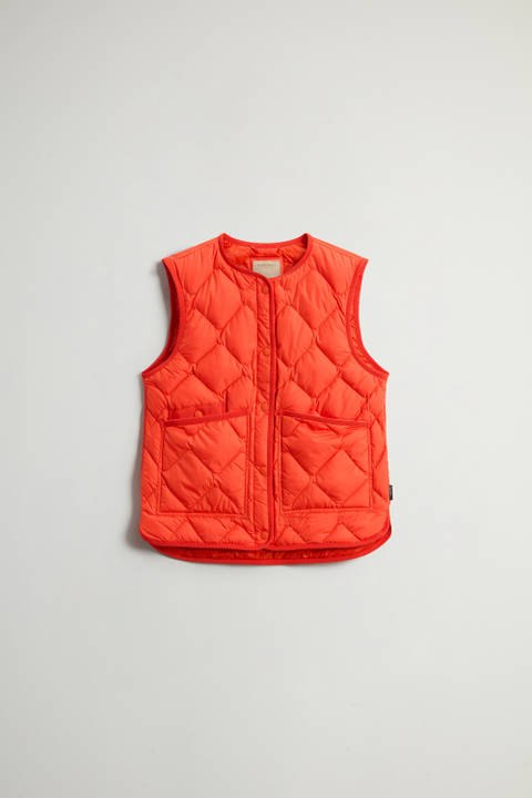 Heritage Vest with Diamond Quilting Red | Woolrich