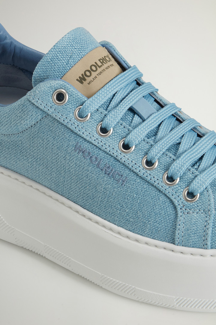 Chunky Court Cotton Sneakers Blue photo 5 | Woolrich