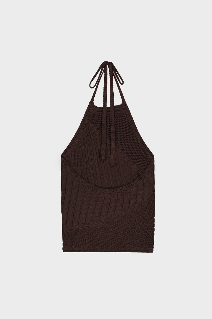 Top de punto Daniëlle Cathari / Woolrich marrón photo 3 | Woolrich