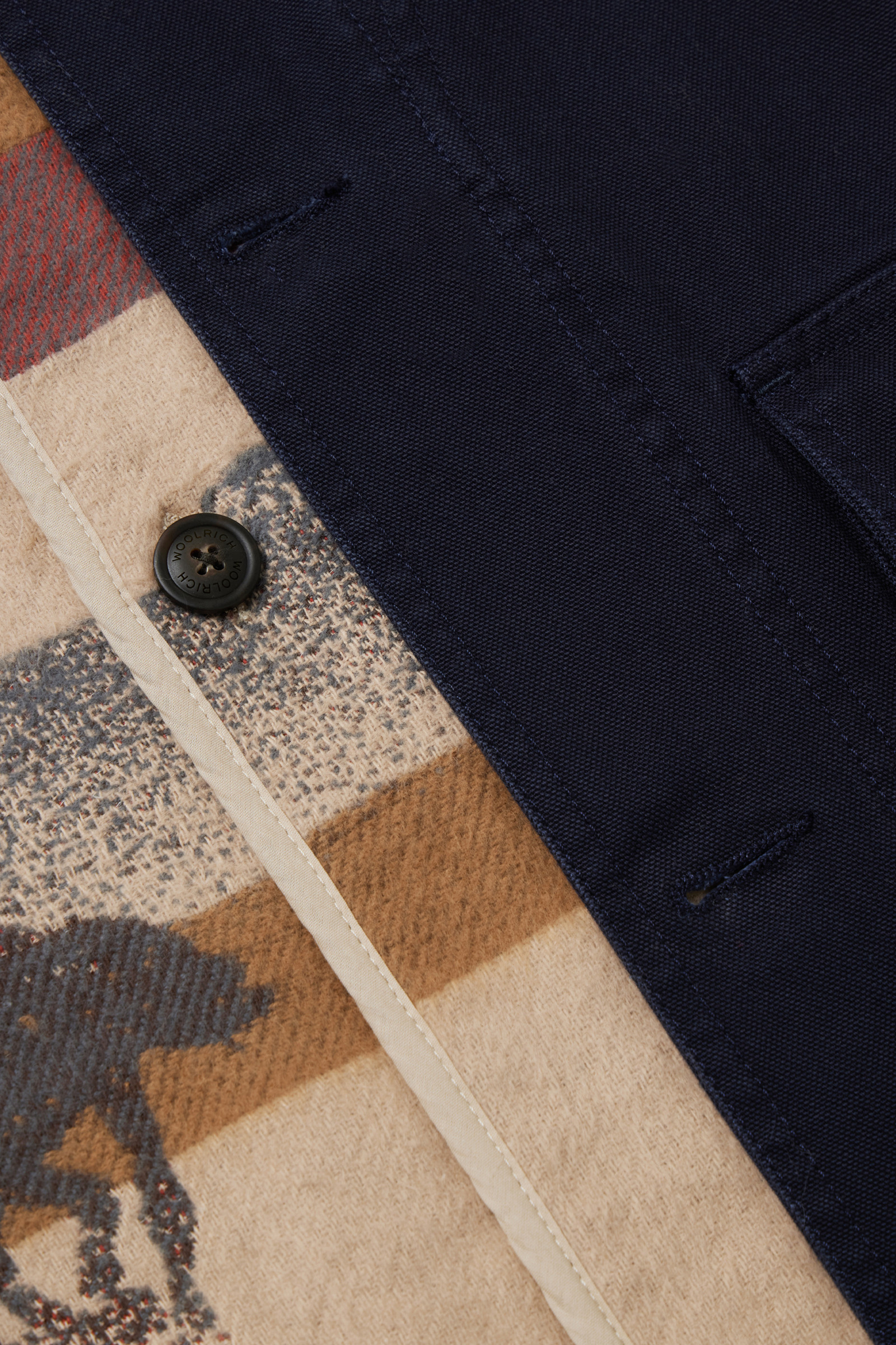3-in-1 Jacket in Pure Cotton - One Of These Days / Woolrich Blue photo 15 | Woolrich