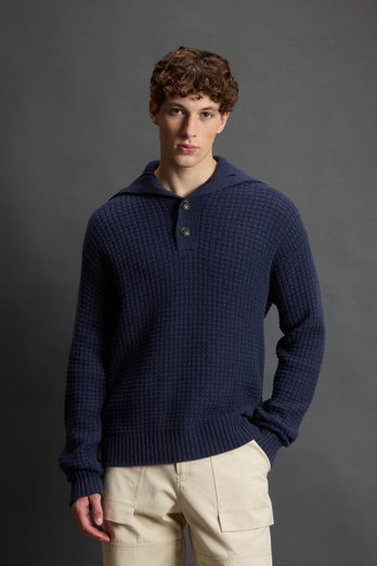 Pullover aus Schurwoll-Kaschmir-Mischung by Todd Snyder Blau photo 1 | Woolrich