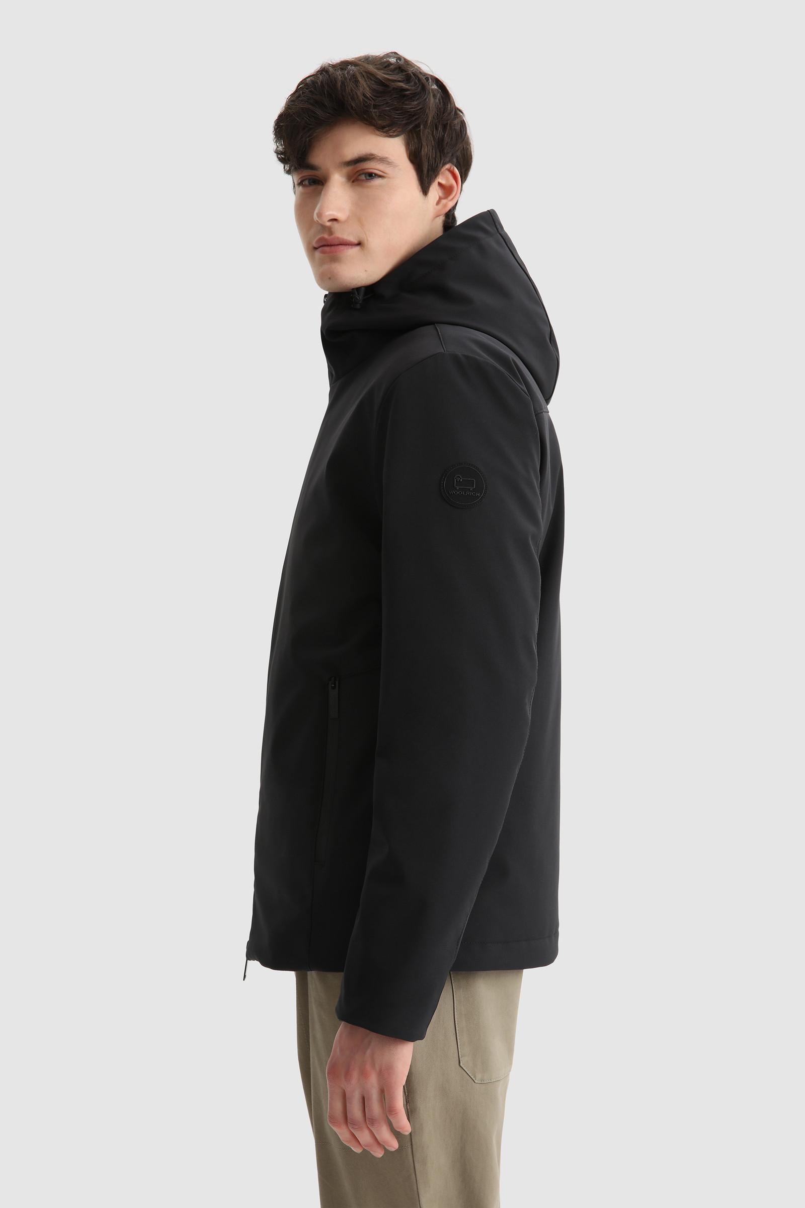 Pacific Soft Shell Jacket Black photo 3 | Woolrich
