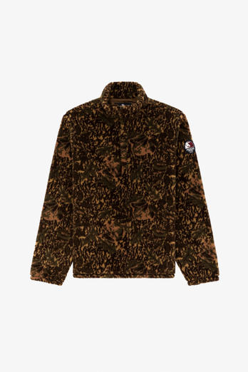 High Collar Half-zip Fleece Jacket - Aimé Leon Dore / Woolrich Brown photo 1 | Woolrich