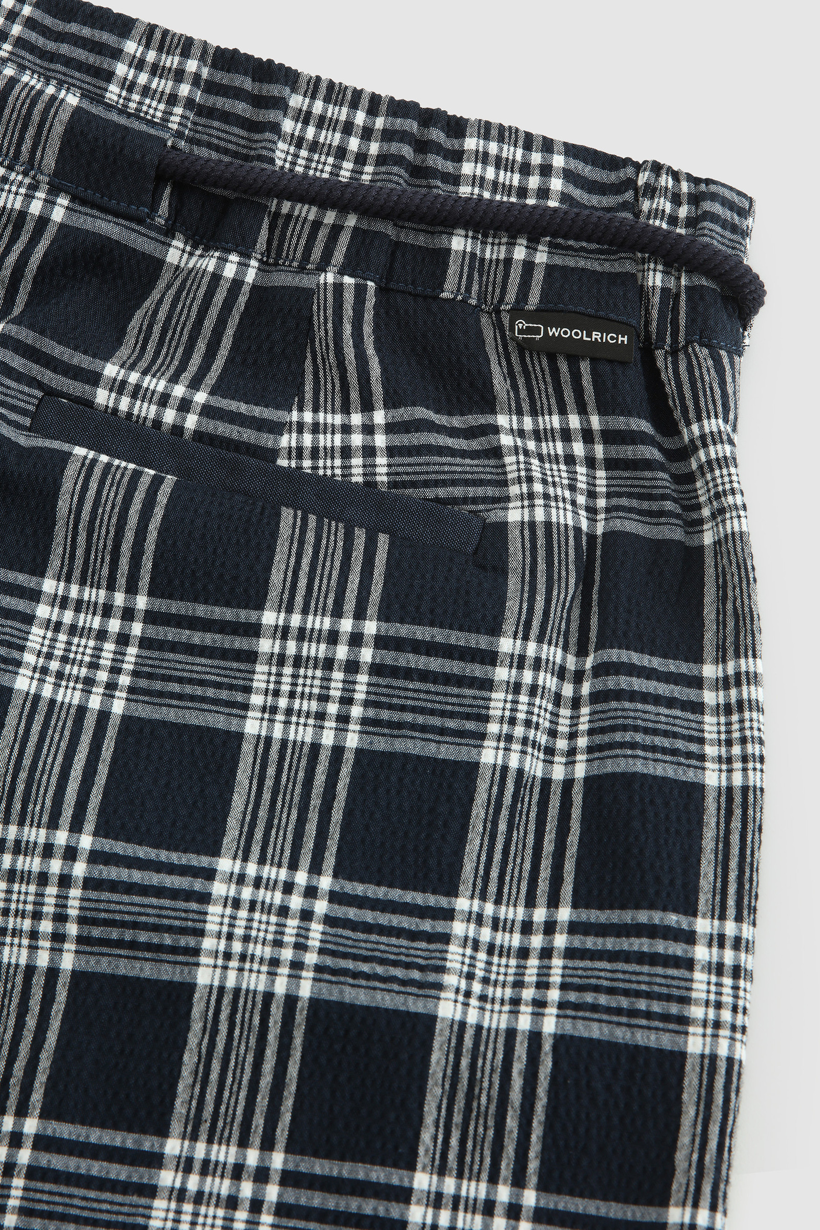 Pantalones cortos de algodón Seersucker Azul photo 8 | Woolrich