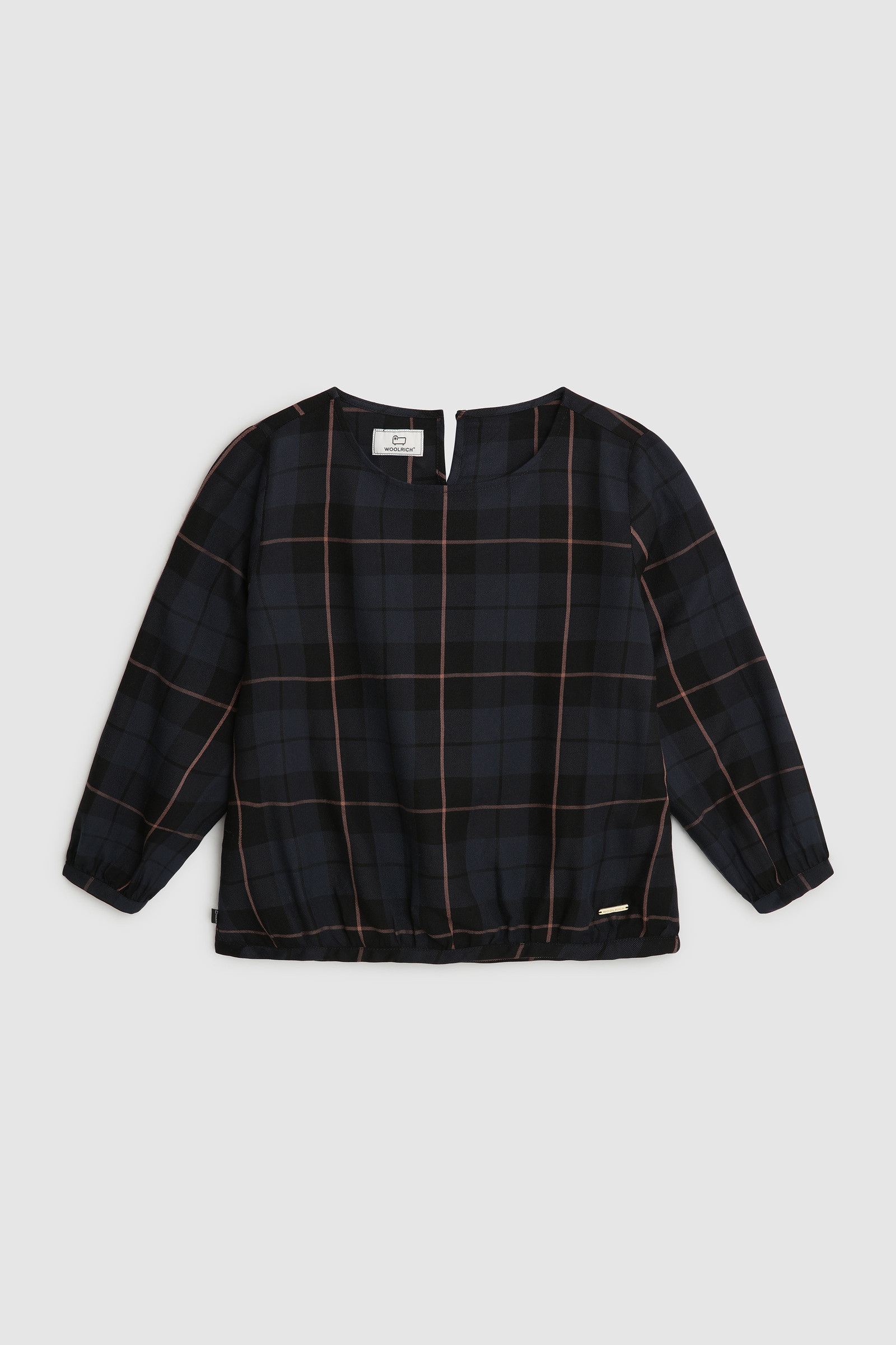 Twill-Bluse mit Karomuster für Mädchen