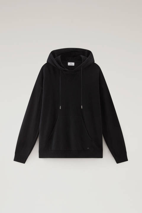 Sweater in Wool Blend with Dégradé Effect Black photo 2 | Woolrich
