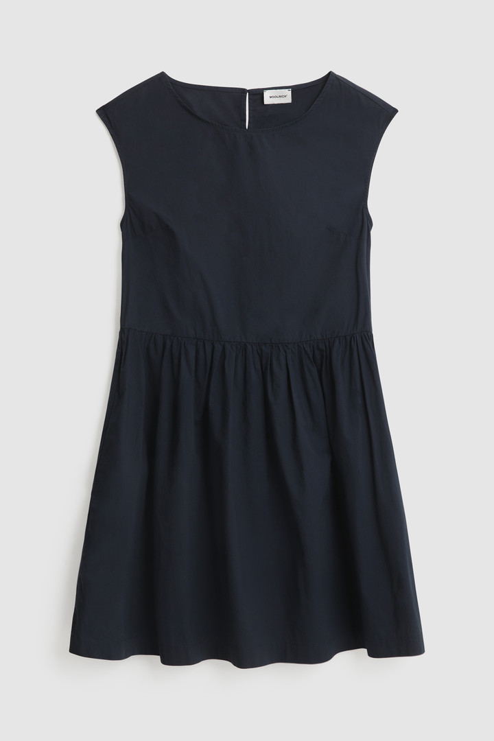 Cap-sleeve Popeline dress