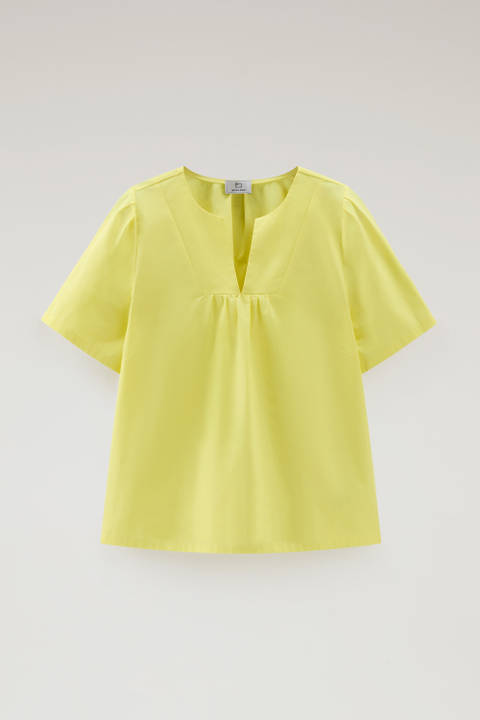 Pure Cotton Poplin Blouse Yellow photo 2 | Woolrich