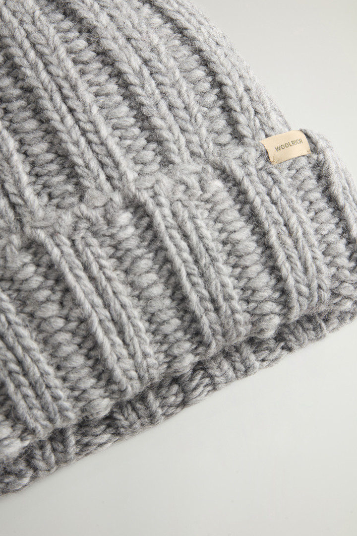 Beanie in Rippoptik aus Alpaka-Wollmischung Grau photo 3 | Woolrich
