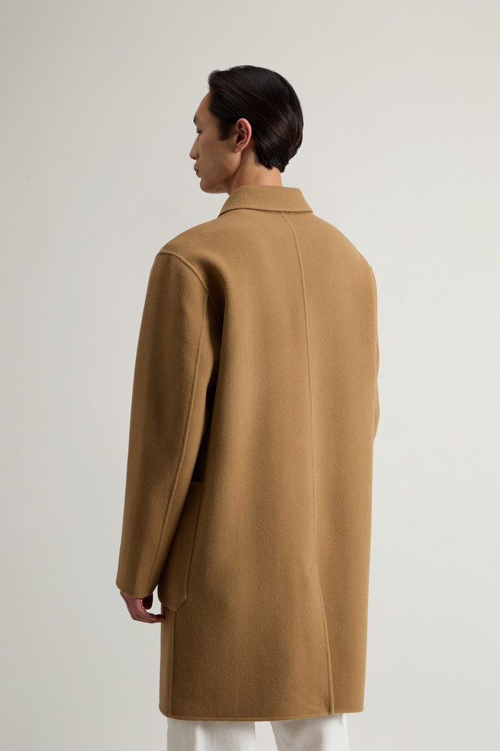 Coat in Pure Virgin Wool Beige photo 3 | Woolrich