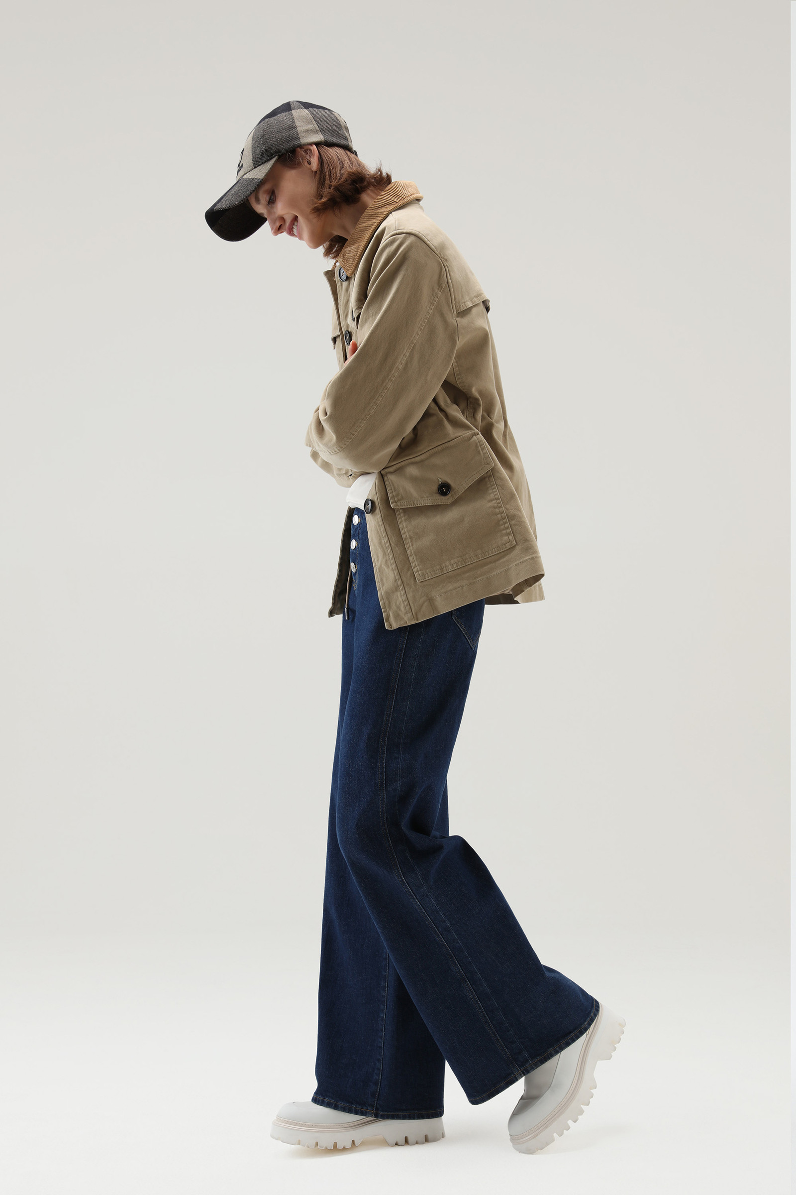 Cotton Twill Overshirt Beige photo 2 | Woolrich