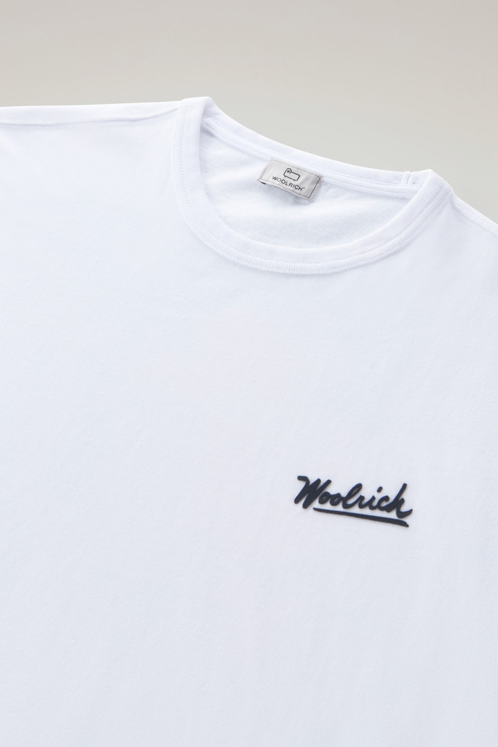 Camiseta de puro algodón con gráfico del Oeste en la parte trasera Blanco photo 6 | Woolrich