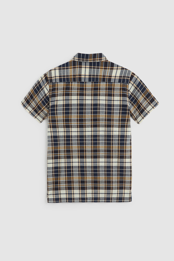 Camisa abotonada de popelina de niño marrón photo 2 | Woolrich