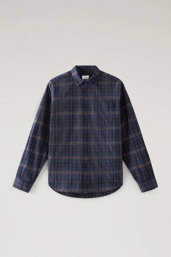 Check Shirt in Lightweight Flannel Blue | Woolrich