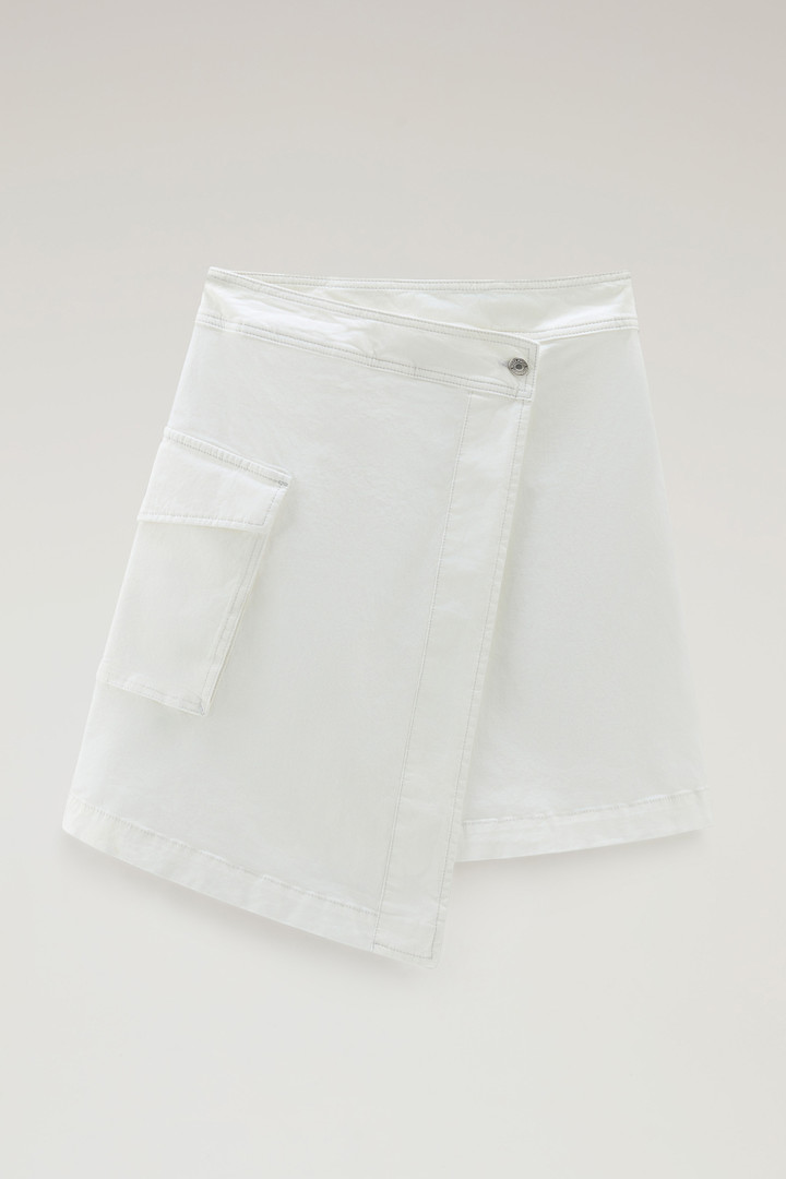 Wrap Cargo Skirt in Cotton Twill White photo 4 | Woolrich