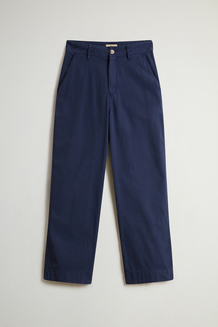 Garment-Dyed Pure Cotton Chino Pants Blue photo 4 | Woolrich