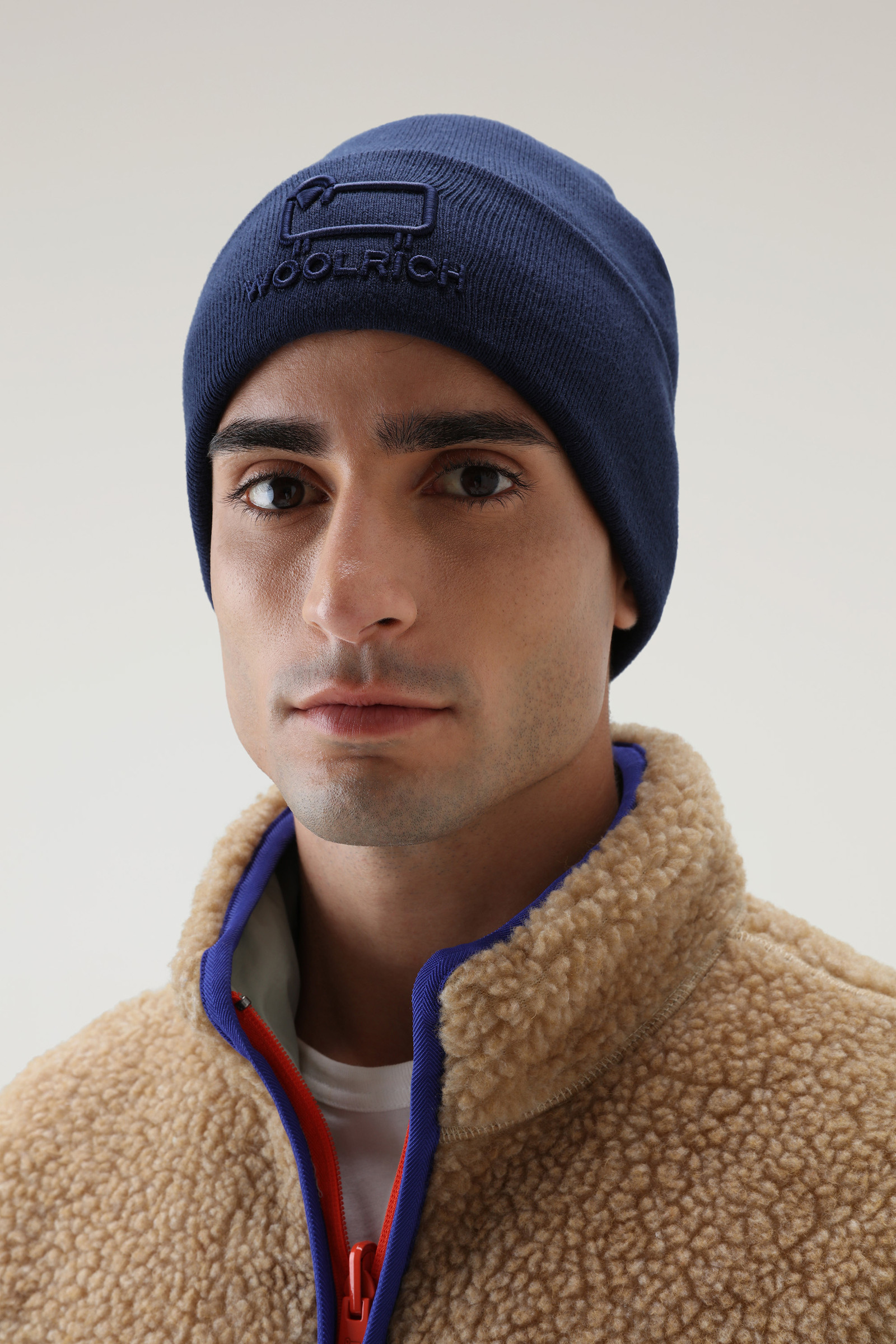Unisex Cotton-Wool Beanie Blue photo 3 | Woolrich