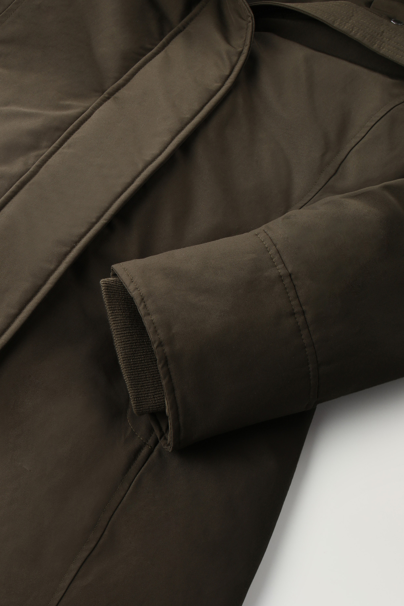 Boulder Parka aus Ramar Cloth mit Kapuze und abnehmbarem Kunstpelzbesatz grün photo 9 | Woolrich
