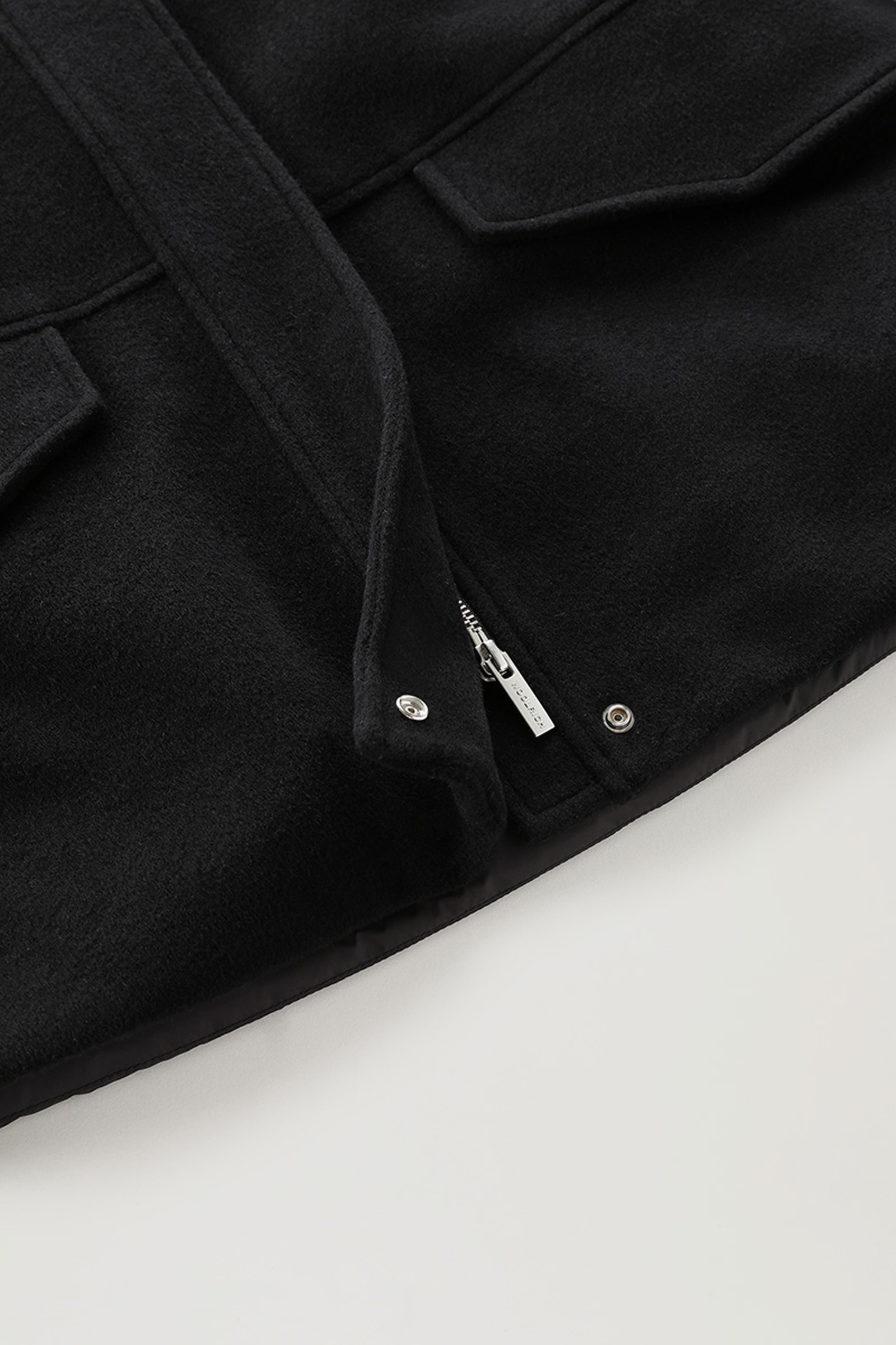 Kuna Jacket in Wool and Cashmere Blend Black photo 9 | Woolrich