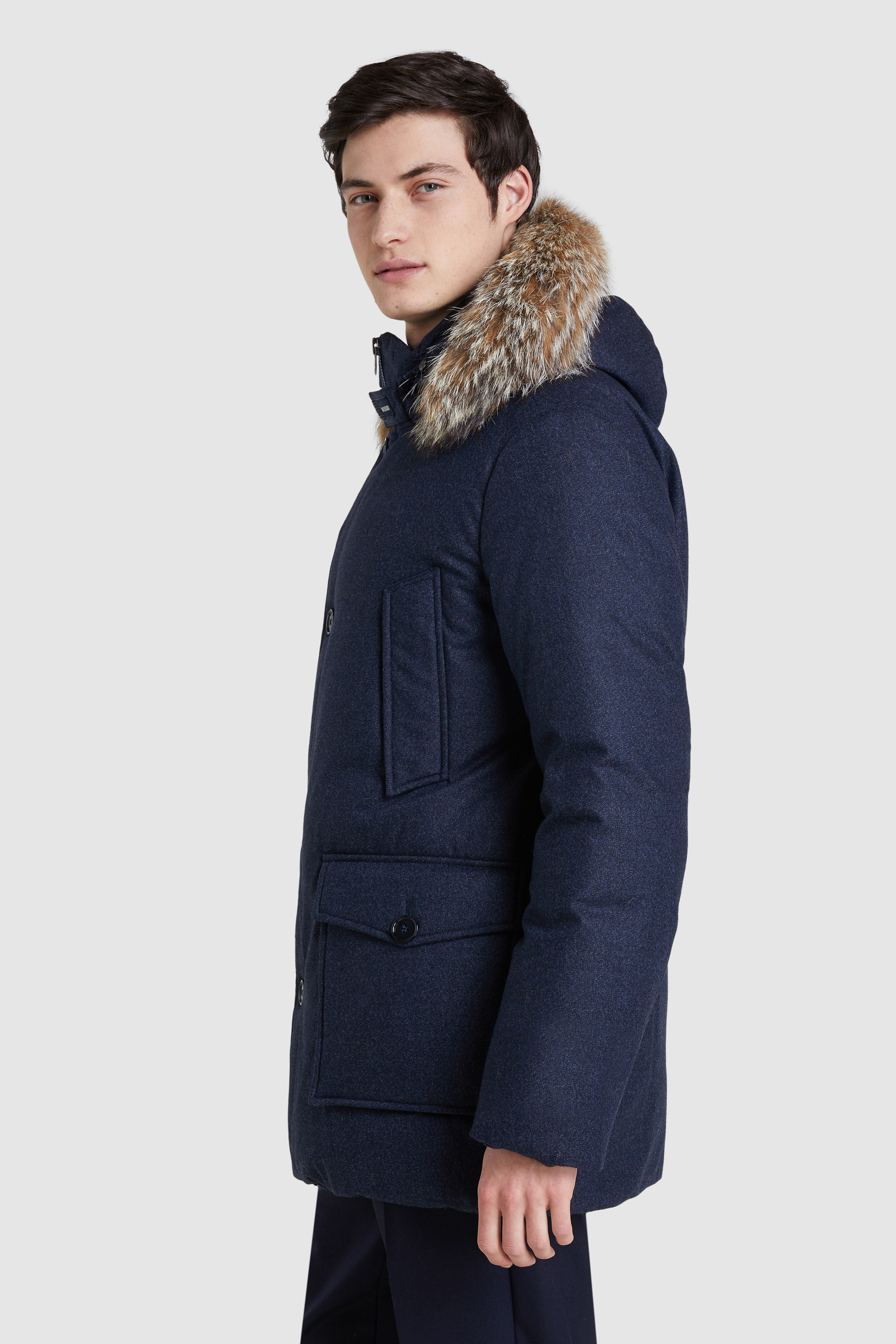 Arctic Parka luxe in lana pregiata