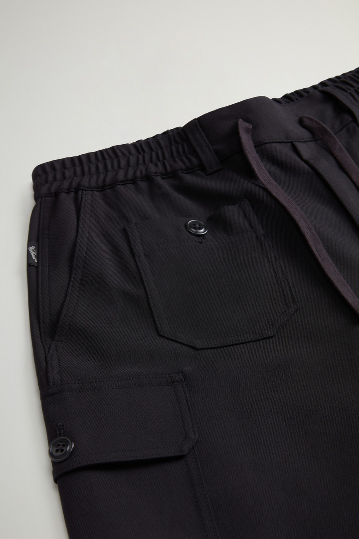 Stretch Wool Cargo Pants by Todd Snyder Black photo 6 | Woolrich