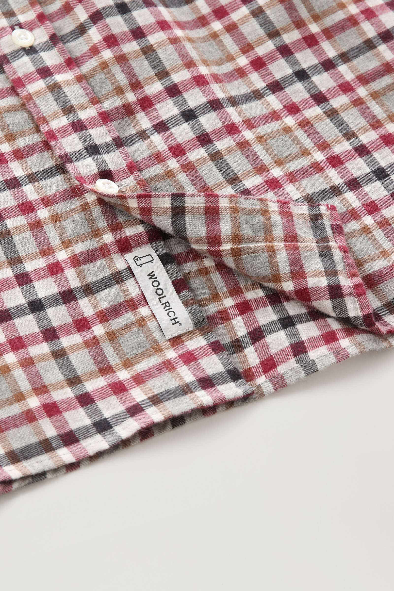Checked Shirt in Wool Blend Flannel Red photo 9 | Woolrich