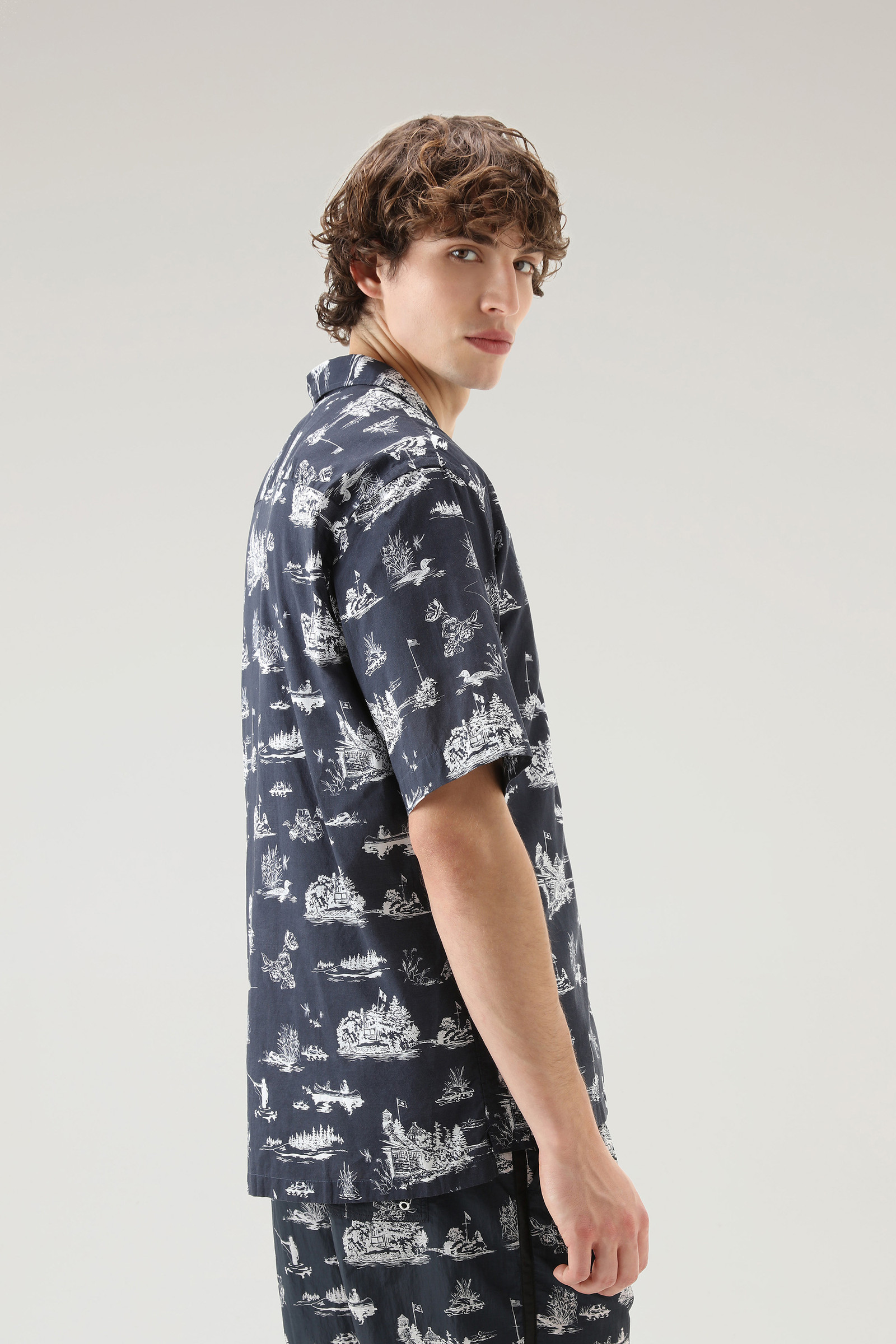 Kurzärmeliges Zavikon Shirt blau photo 3 | Woolrich