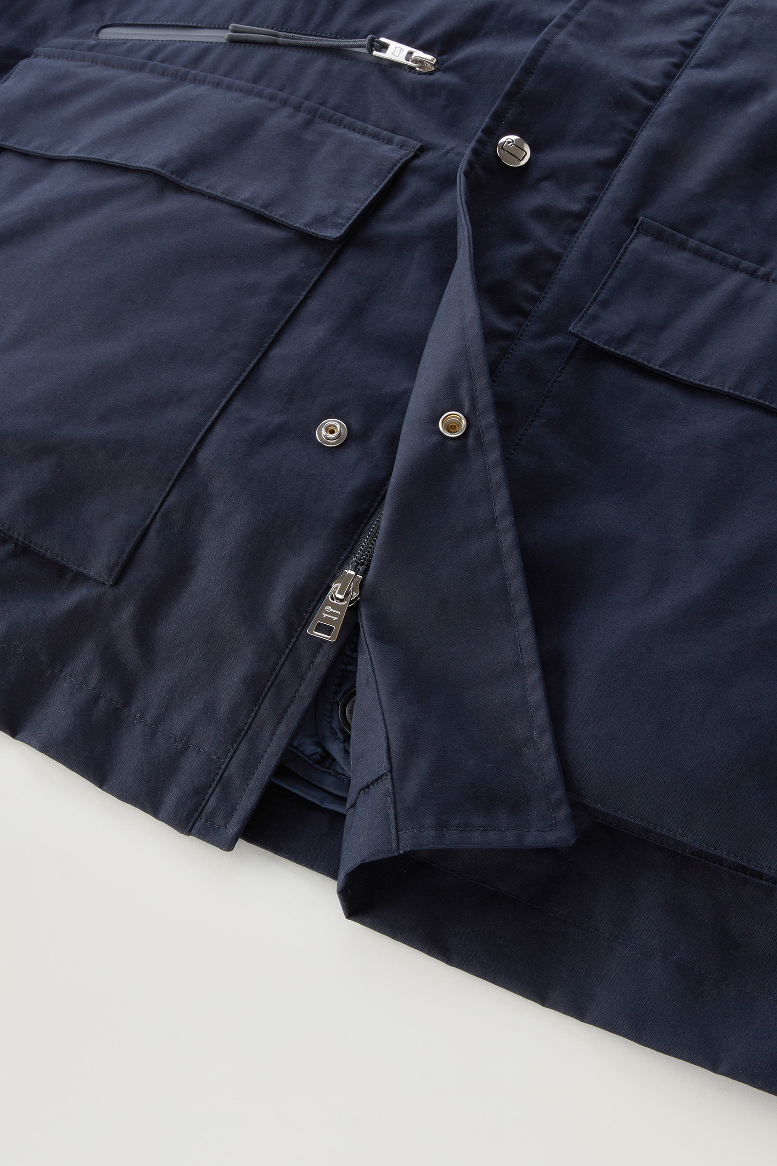 Veste Mountain 3 en 1 en coton Soft Byrd avec gilet matelassé amovible bleu photo 11 | Woolrich