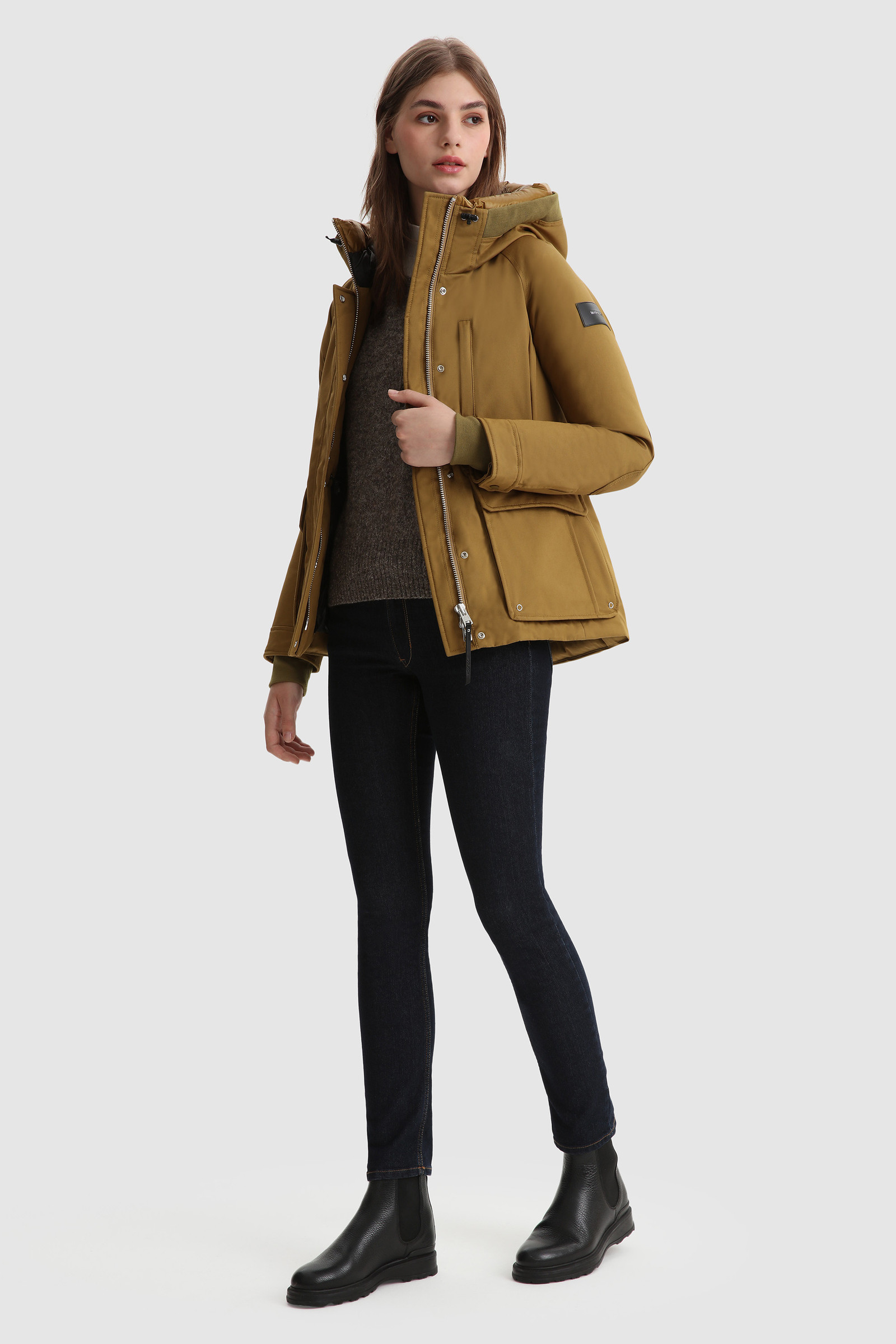 Yetna Parka con cordón ajustable