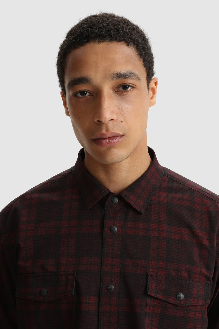 Half-sleeve Cool Mesh shirt with Blackwatch pattern