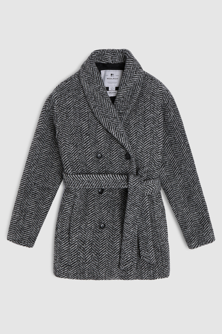 Belted wool coat