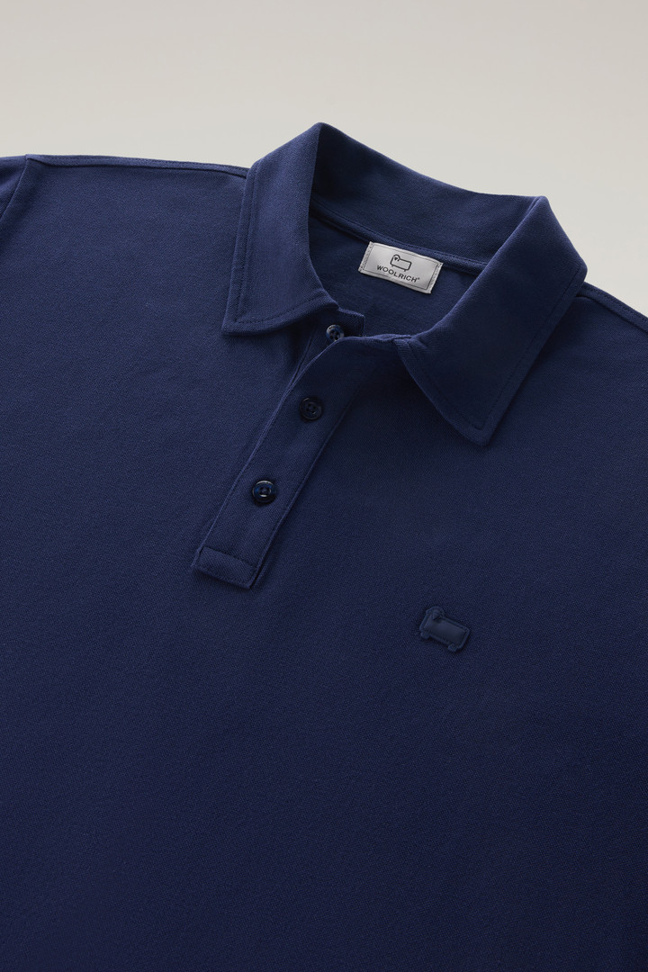 ICE COTTON POLO Blue photo 6 | Woolrich