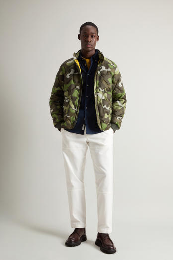 Veste matelassée Heritage en microfibre Vert | Woolrich