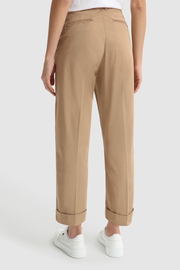 Pantalón de saten elástico