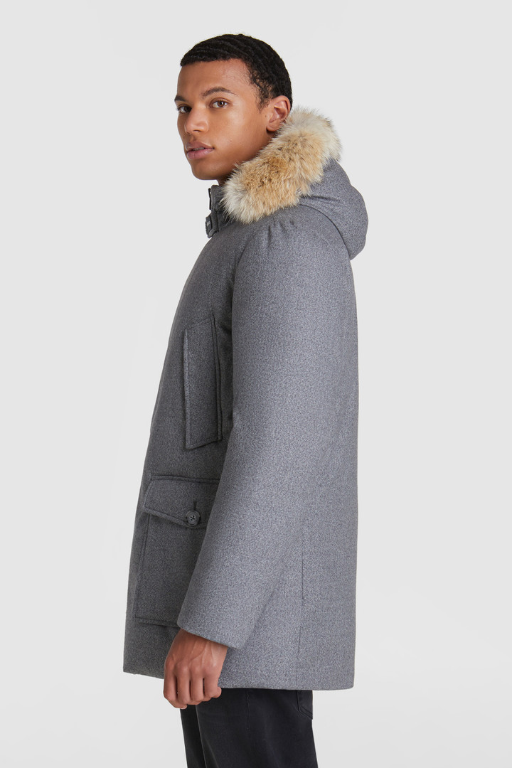 Luxe arctic Parka van fijne wol
