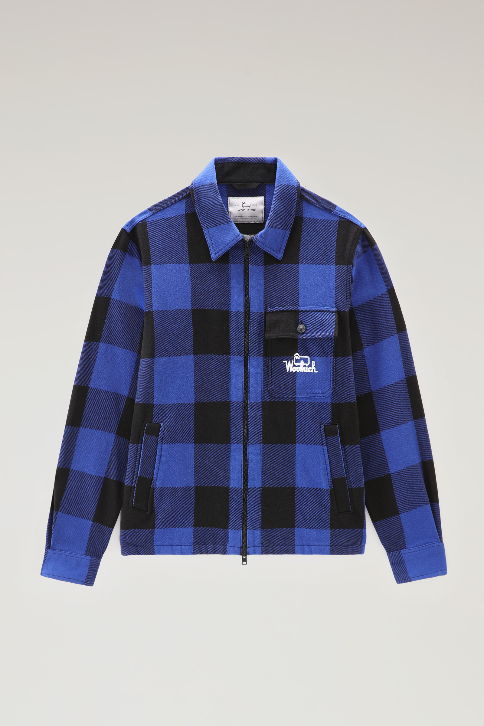 Timber Flannel Check Overshirt Blue photo 4 | Woolrich