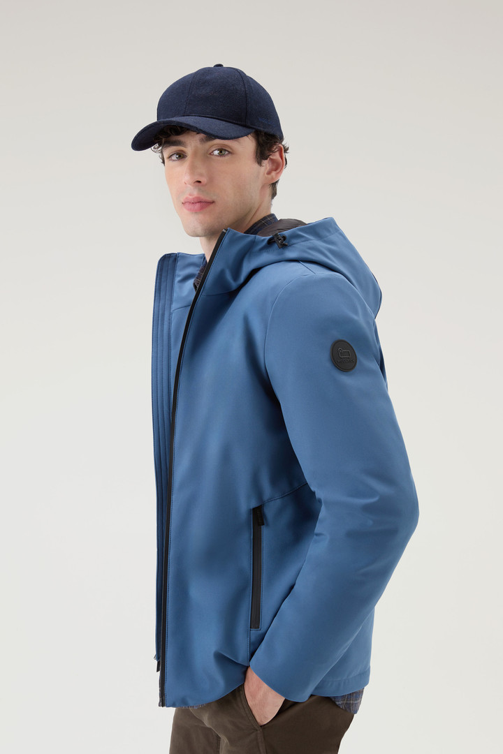 Giacca Pacific in Tech Softshell Blu photo 4 | Woolrich