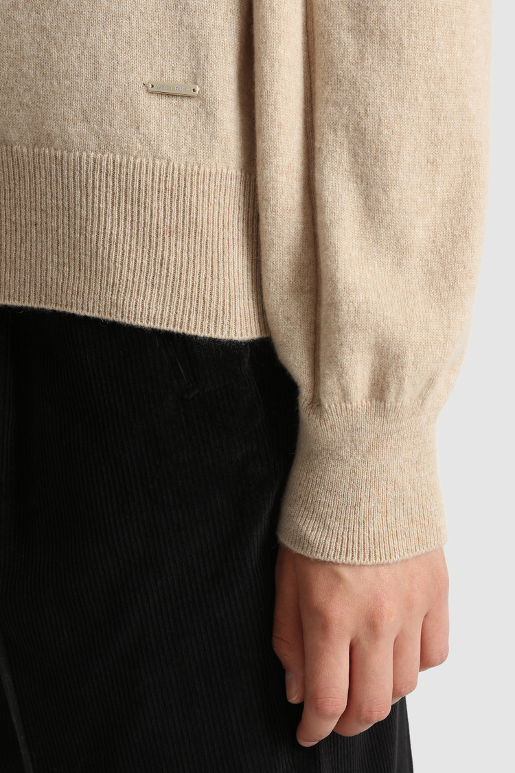 Jersey con cuello redondo de cashmere